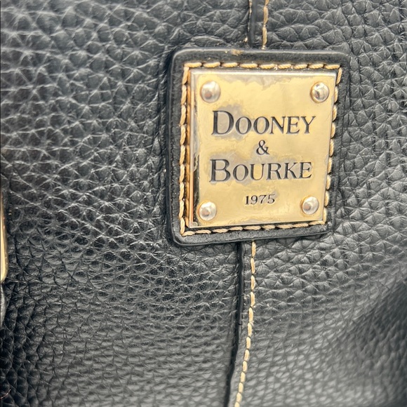 Dooney & Bourke Black Pebbled Leather Tote - Picture 2 of 15